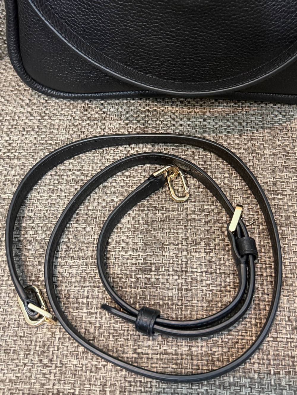 Kate Spade Kayla Black Pebbled Leather Convertible Shoulder Bag NWT - Picture 4 of 8